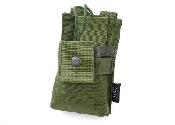 G TMC Cordura MOLLE Short Radio Pouch ( OD )